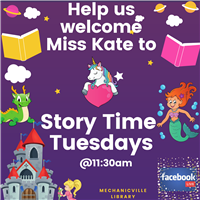 Storytime and Craft with Miss Kate Badge